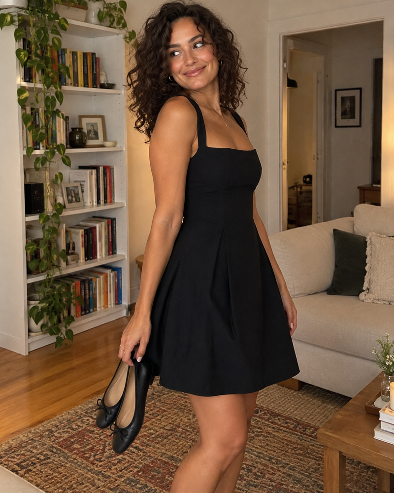 Bow Back Mini Dress