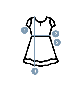 How to measure for Sequin Shoulder Drape Mini Dress